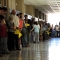 land--Members of a local church pray at the lockers of a nearby middle school during a prayer meeting.